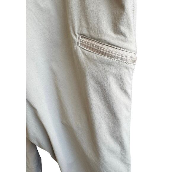 Orvis travel Adjustable Capri pants beige Nylon Hiking Trail Cargo Women’s 14 - Picture 8 of 8